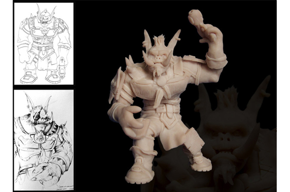 Gears of Warcraft Sculpture